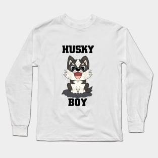 husky boy Long Sleeve T-Shirt